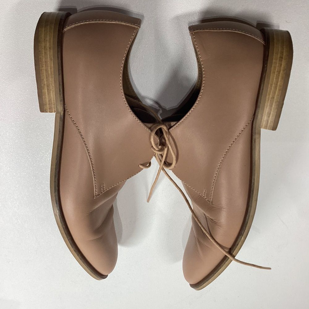 Everlane Womens Tan Khaki The Modern Oxford‎ Shoes Size 8 Made In Italy - Picture 10 of 14